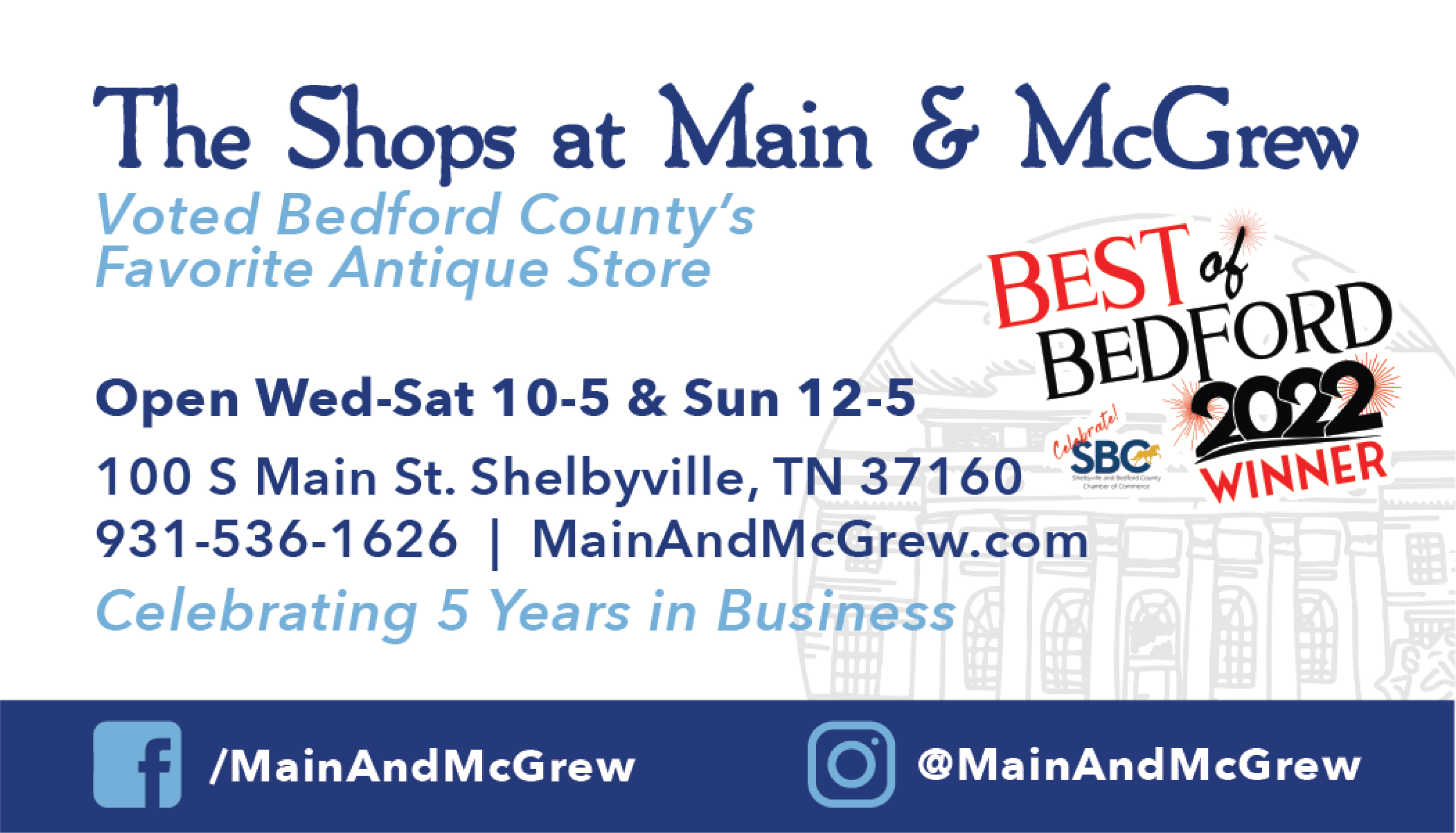the Shops at Main & McGgrew ad
