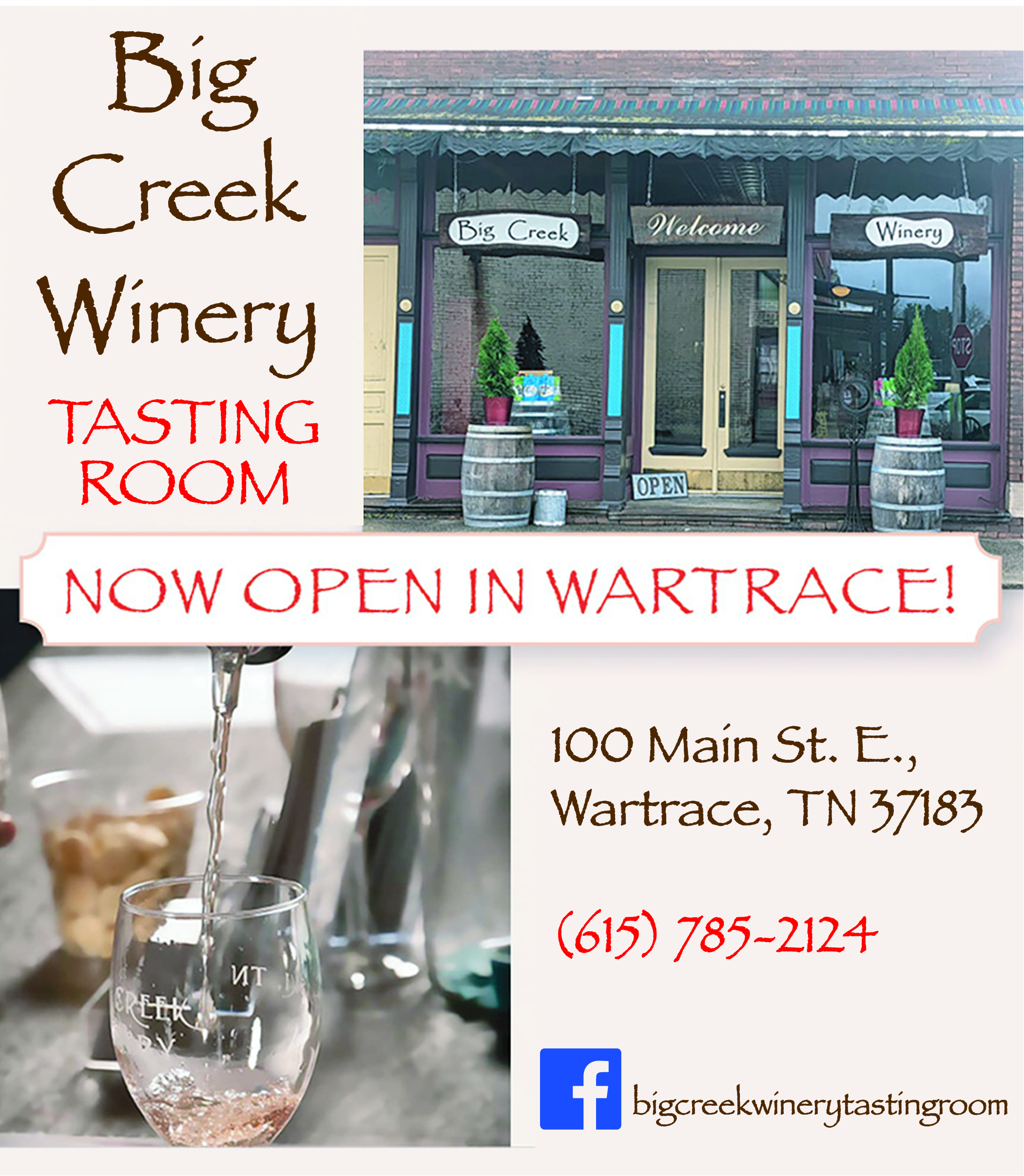 Big Creek Winery ad